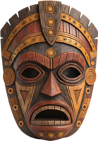 Aztec Mask Representing Ceremonial and Sacred Practices. . png