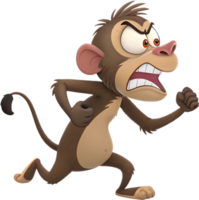Muscular Primate with a Striking and Powerful Pose. . png