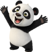 Joyful and Playful Panda Cub Looking So Cute. . png