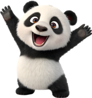 Happy and Friendly Panda Cub with a Sweet Smile. . png