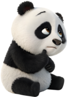 Sweet and Chubby Baby Panda with a Soft Look. . png