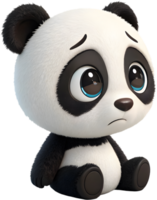 Lovely and Friendly Baby Panda with a Cute Look. . png