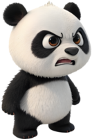 Joyful and Soft Panda Cub Sitting So Lovably. . png