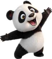 Soft and Lovely Baby Panda with a Smiling Face. . png