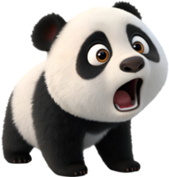 Adorable Baby Panda with Soft Fur and Playful Expression. . png