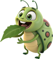 Lively Beetle Cartoon with Bright and Cheerful Design. . png
