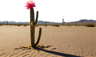Peaceful cactus tree standing alone with no other plants in sight. . png