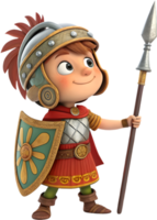 Warrior legend with an intense battle-ready stance. . png