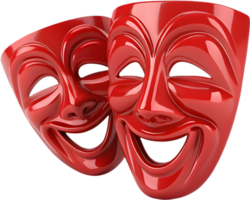 Funny mask icons for entertaining and theatrical performances. . png
