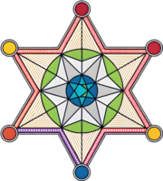Abstract Geometric Shape Clipart with Colorful Design Patterns. . png