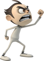 Fashion-forward cool cartoon guy sharp modern stylish pose. . png