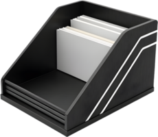 Efficient file tray clipart for digital workspace organization. . png