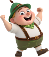 Funny Cartoon Dwarf in a Whimsical and Dreamy Fantasy. . png