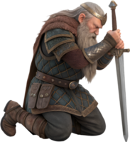 Happy Magical Dwarf with a Fairy Tale Cartoon Look. . png