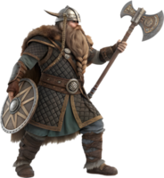 Enchanted Tiny Dwarf with Mystical Look in Forest. . png