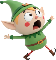 Colorful Elf Character with a Mischievous Look. . png