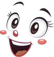 Minimalist Joyful Face with Elegant Curved Features. . png