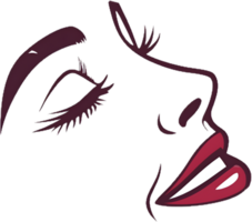 Minimalist Artistic Expression with Curved Happy Smile. . png