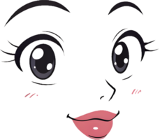 Minimalist Modern Digital Face Art with Expressive Features. . png