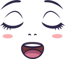 Minimalist Happy Mood Icon with Simple Curved Expression. . png