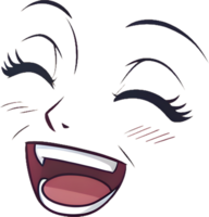 Minimalist Smooth Curved Happy Face with Cute Expression. . png