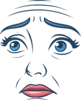 Soft Curved Line Facial Expression in Minimalist Design. . png