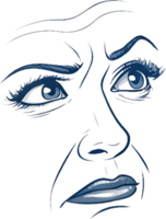 Minimalist Smooth Facial Expression with Soft Curved Lines. . png