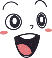 Trendy Happy Expression Icon with Simple Minimalist Design. . png