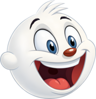 Entertaining Round Face with Playful Style. . png