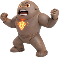 Mystical Golem rock animation fantasy character. . png