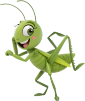Friendly Grasshopper Insect with Big Eyes. . png
