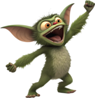 Quirky Goblin Gremlin Cartoon with Mischievous Attitude. . png
