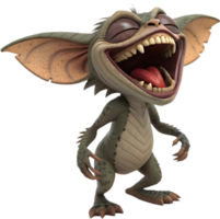 Mischievous Goblin Cartoon with Spooky Twist. . png