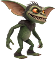 Cute Goblin Gremlin Cartoon with Fun Mood. . png