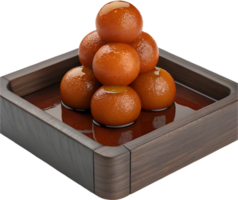 Deep Fried Gulab Jamun with Syrupy Coating and Aroma. . png