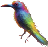 Abstract Bird Clipart in Beautiful Impressionist Style for Designs. . png