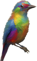 Nature-Inspired Bird Clipart in a Vibrant Impressionist Style. . png