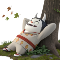 Cartoon Yokai Mythical Character Clipart for Creative Projects. . png