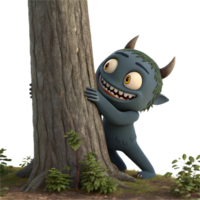 Animated Japanese Yokai Clipart Character for Your Artwork. . png