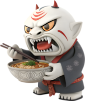 Japanese Mythology Inspired Yokai Creature Clipart for Designers. . png