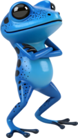 Kawaii Frog with Vibrant Design and Fun, Joyful Expression. . png