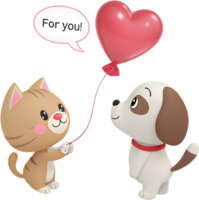 Expressive Kitten and Puppy Sharing a Loving Moment. . png
