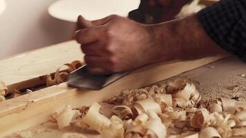 Crafting fine woodwork in a workshop using traditional tools and techniques to shape the timber into beautiful creations video