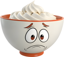 Cute Mixing Bowl Cartoon Character Clipart for Fun Projects. . png