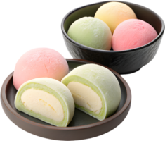 Vibrant Mochi Ice Cream Clipart for Summer Design Ideas. . png