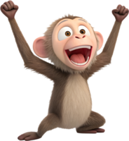 Playful Monkey Clipart for Fun and Lively Designs. . png