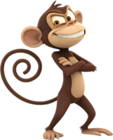 Fun Cartoon Monkey Clipart for Creative Use. . png