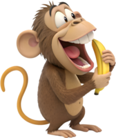 Playful Monkey Character for Fun and Creative Clipart. . png