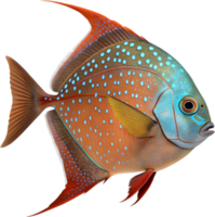Exotic Shiny Moonfish Deep Blue Waters Illustration. . png