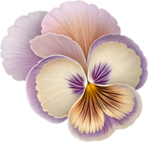 Vibrant and Elegant Pansy Flower Logo for Botanical Branding. . png